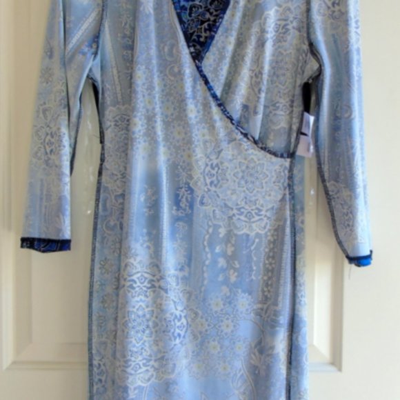 Anne Klein Jersey Knit Wrap Dress Size 6 New Unworn - Picture 5 of 7